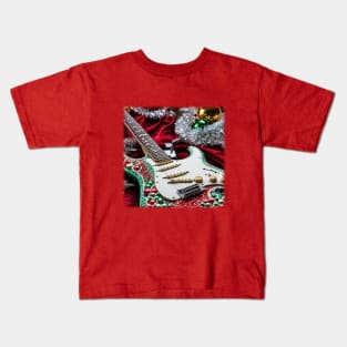 Christmas Strat Kids T-Shirt